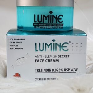 Lumine Tretinoin 0.025% Anti-Blemish Secret Face Cream | Overnight Radiance & Blemish Control