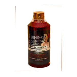Lumine Half-Cast Skin Body Glow Oil 400ml bottle — skin toning and polishing oil for glowing skin