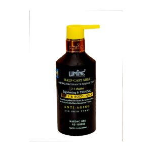 Lumine Half-Cast Milk lightening and toning face and body milk 400ml pump bottle — NAFDAC approved